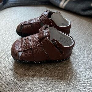 Pediped brown sandals 6-12 months baby soft leather shoes boys